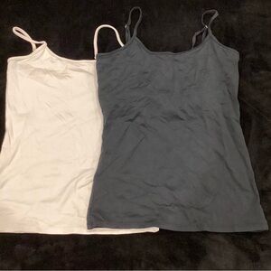 White House Black Market Dual Camisole Set in Black and White